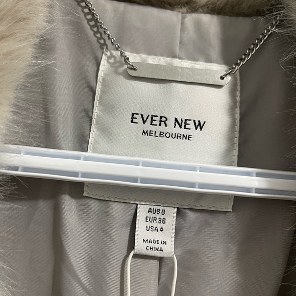 EVER NEW FUR COAT - size 4 - Picture 4 of 4